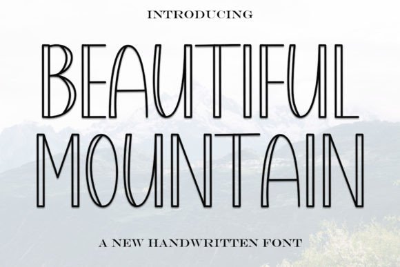 Beautiful Mountain: A Festive Typeface for Editorial Charm