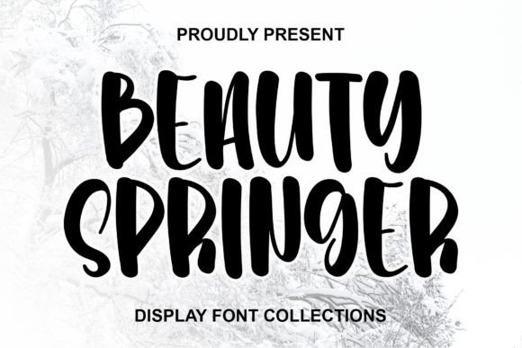 Beauty Springer: A Playful Display Font for Cheerful Web Designs