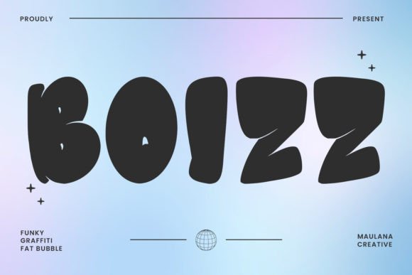 Boizz: A Bold, Playful Bubble Graffiti Font for Creative Branding