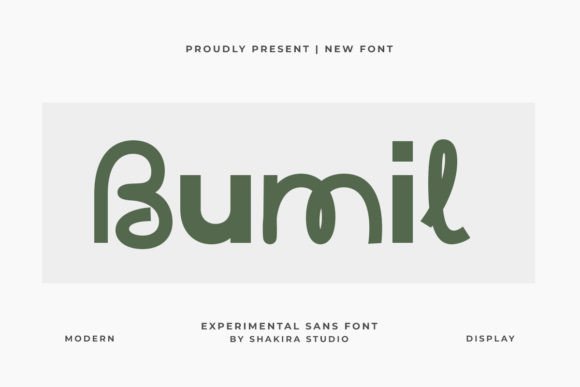 Bumil: The Experimental Sans Serif Font That Challenges Design Norms