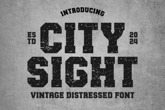 City Sight: A Vintage-Inspired Display Font for Editorial Design
