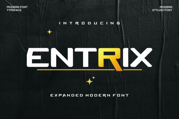 Entrix: A Futuristic Display Font for Modern Editorial Design