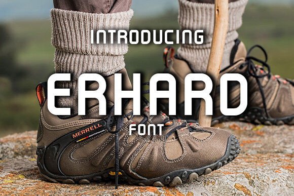 Erhard: A Standout Display Font for Crafters and Product Creators