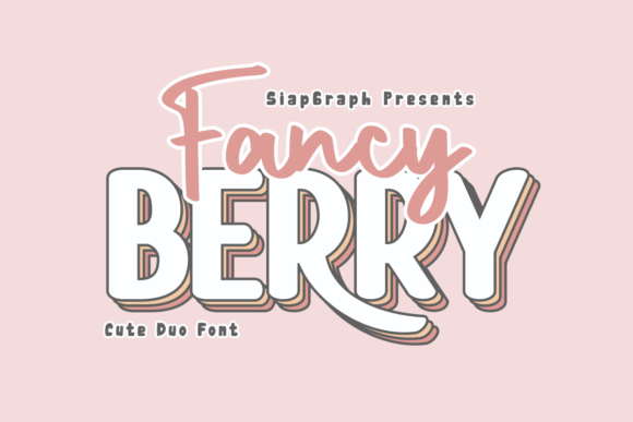 Fancy Berry Duo: A Playful Display Font for Crafters & Makers