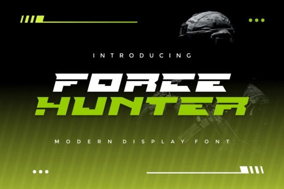 Force Hunter: A Bold Display Font That Elevates Small Business Branding