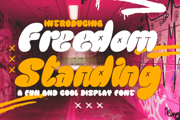 Freedom Standing: A Bold Display Font for Urban-Inspired Branding