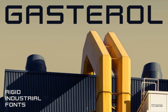 Gasterol: The Industrial Display Font That Stands Strong in Brand Design