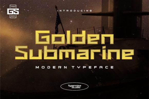 Golden Submarine Font: A Playful Yet Professional Choice for Branding