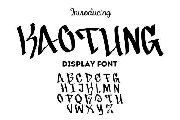 Kaotung: A Playful Display Font for Bold Web Design