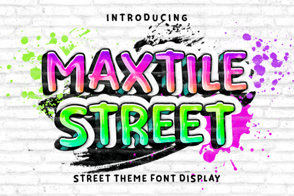 Maxtile Street: A Bold Display Font for Dynamic Editorial Design