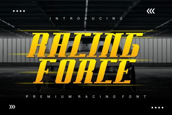 Racing Force: A Dynamic Display Font for Modern Editorial Design