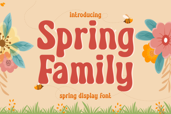 Spring Family: A Playful Display Font That Elevates Small Business Branding