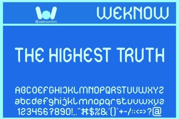The Highest Truth: A Display Font for Crafters and Product Makers