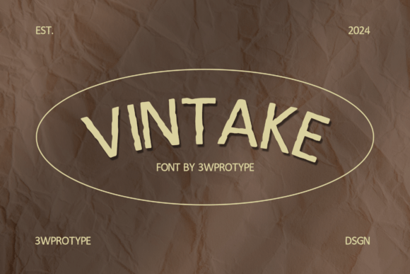 Vintake: A Vintage Display Font That Elevates Small Business Branding